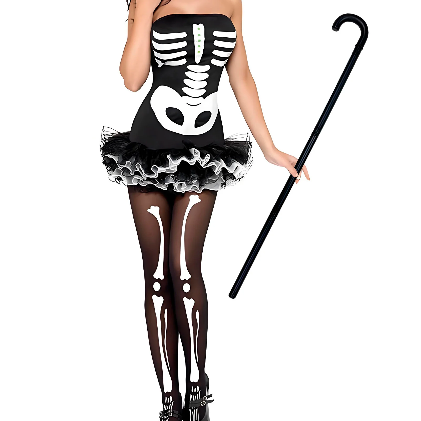 

Cane Magician Crutch Wand Detachable Plastic Magician Stick Adult Boys Girls Carnivals Halloween Dancing Walking Costume Props