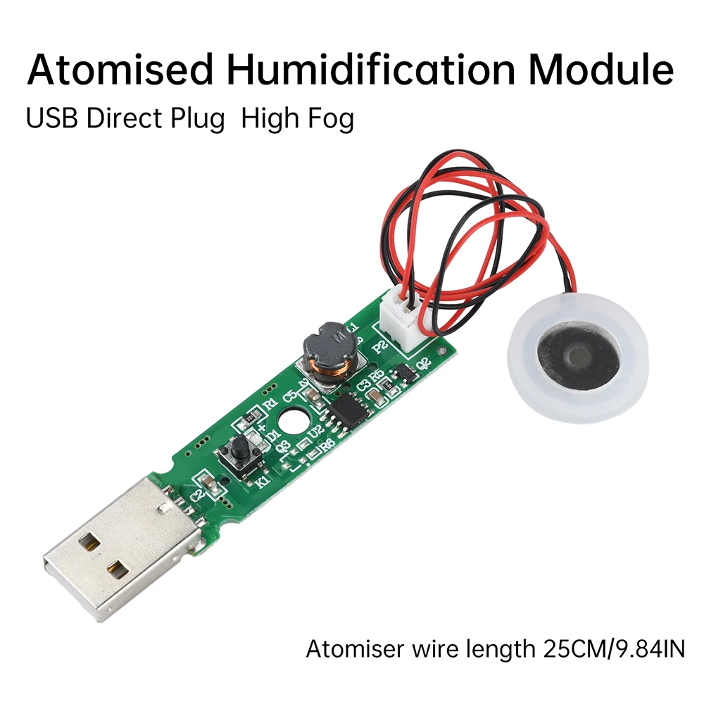 Single Spray Humidifier Module Air Plant Humidifier Atomization Drive Circuit Board USB Mini Mist Atomizer Sheet Oscillating