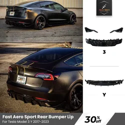 2023 Rear Diffuser Fast Aero Kits Bumper Lip Chin Body Kit Deflector Tuning Accessories For Tesla Model 3 Y 2017- 2023