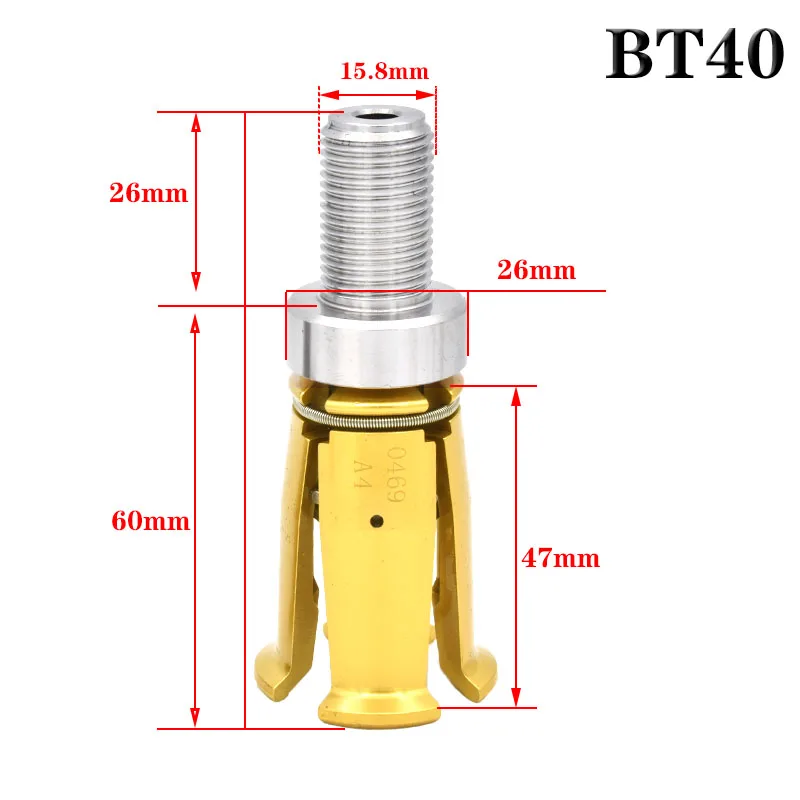 Male thread 45 degree BT30 Claw BT40 GRIPPERS External threaded Spindle claw clamp pull claw Tool milling CNC machine center