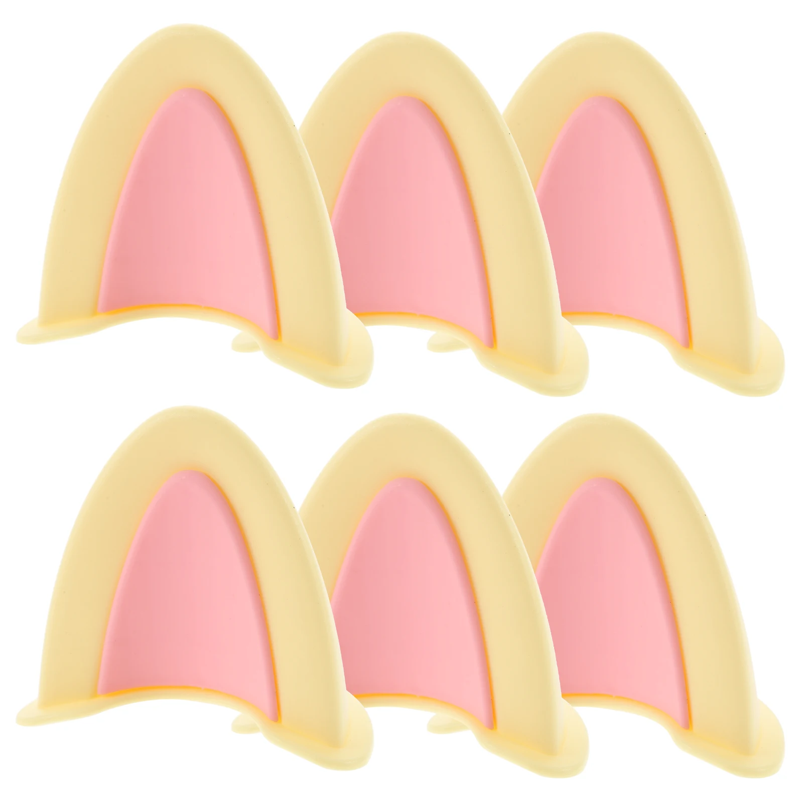 3Pairs Cat Ear Decoration Compatible with Most Helmets - Stylish Animal Ear Decor Accessory for Motorcycle Scooter Rider