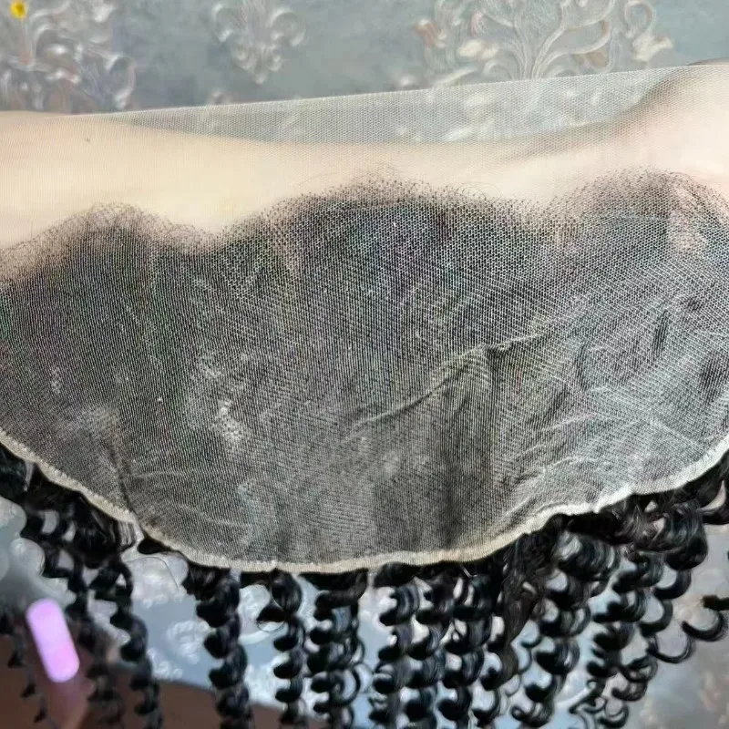 22 Zoll 13x6 Lace Frontal Deep Wave Remy Echthaar Natürliche Farbe 150% Dichte Vorgezupftes Babyhaar für Schwarze Frauen Täglicher Gebrauch – Detail 5