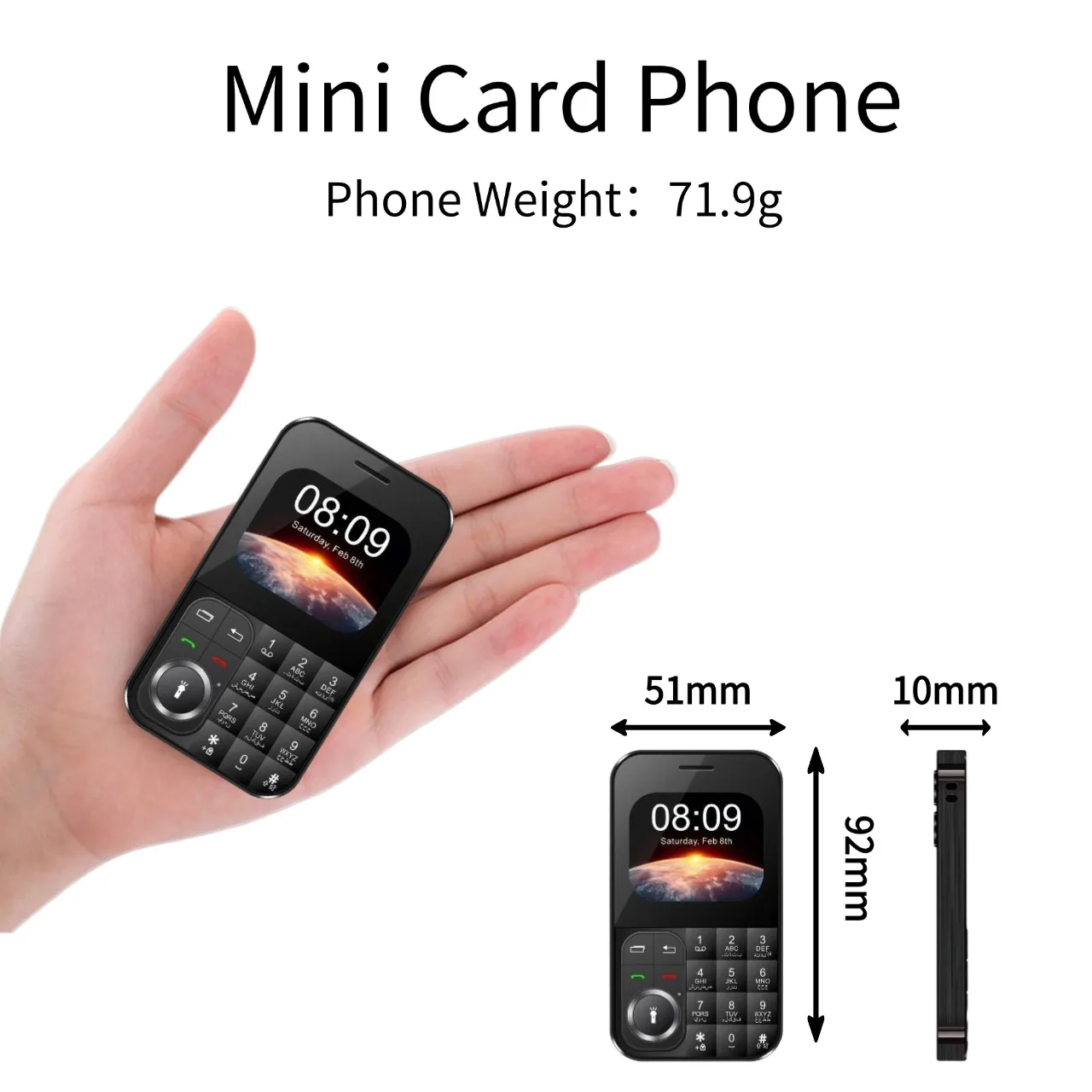 Pocket Phone Ultra Slim Mini Speed Dial Dual SIM Voice Changer LED Blacklist Torch Large Button Palm Cellphone Small Size Cheap