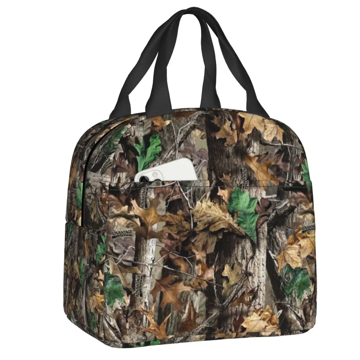 

Custom Real Tree Camouflage Camo Lunch Bag Women Thermal Cooler Insulated Lunch Boxes for Kids School
