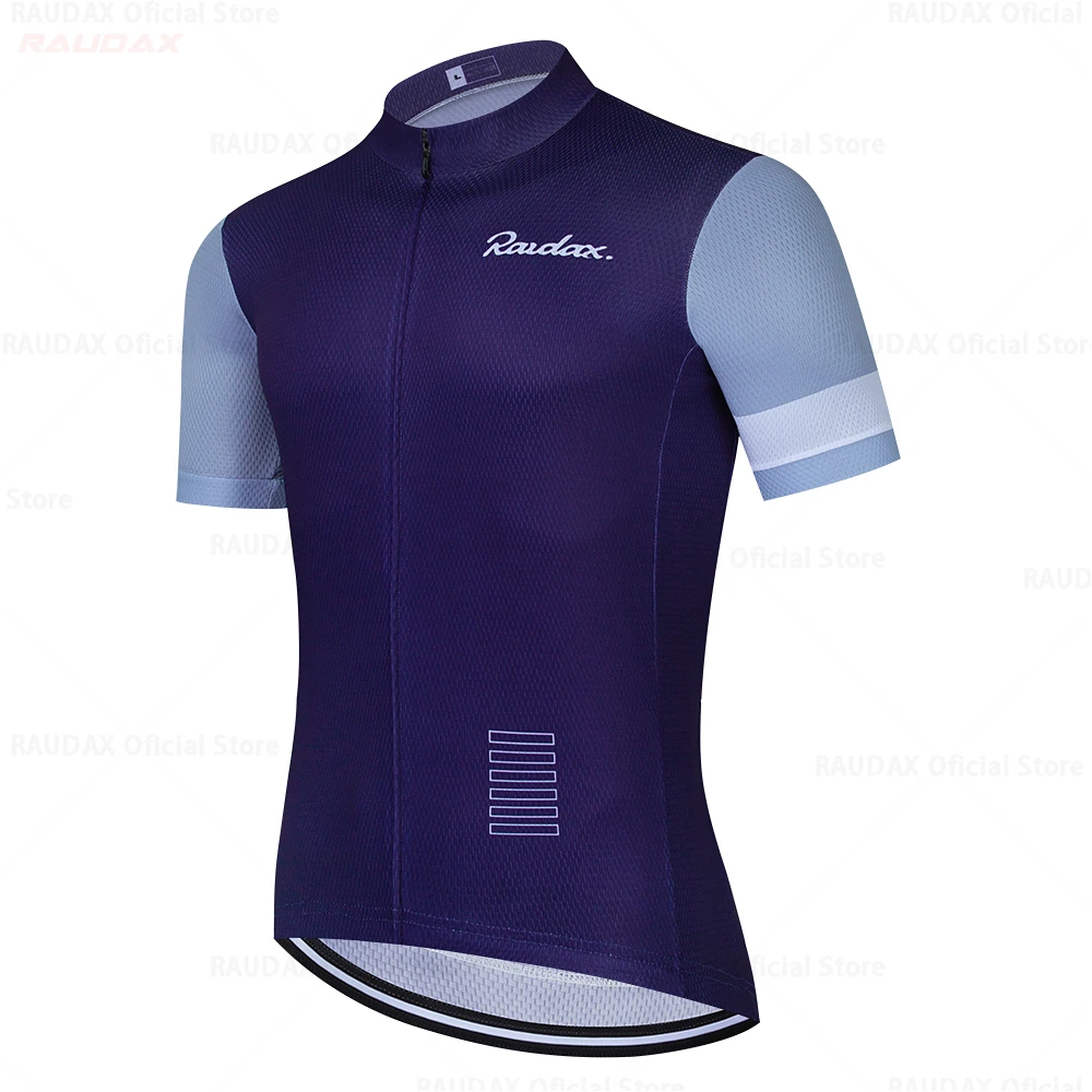 2025 ملابس ركوب الدراجات للرجال Raudax كم قصير Ropa Ciclismo الصيف الدراجات جيرسي الترياتلون دراجة جيرسي موحدة قمصان ركوب الدراجات