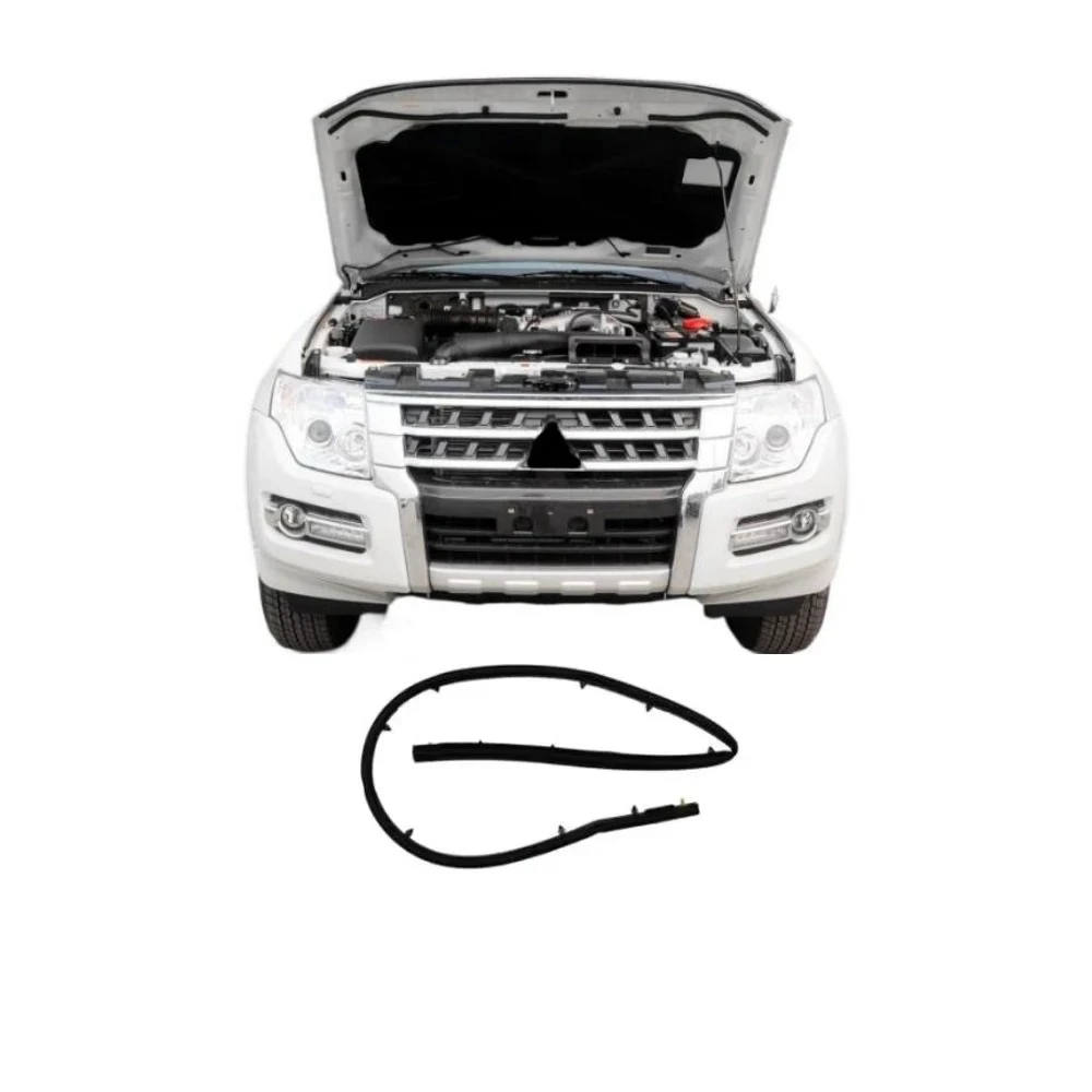 1 Pcs Hood Rubber Seal for Pajero 4th 5902A016 V90 Bonnet Strip for Montero Weatherstrip for Shogun V80 2007-2020 Not for Diesel