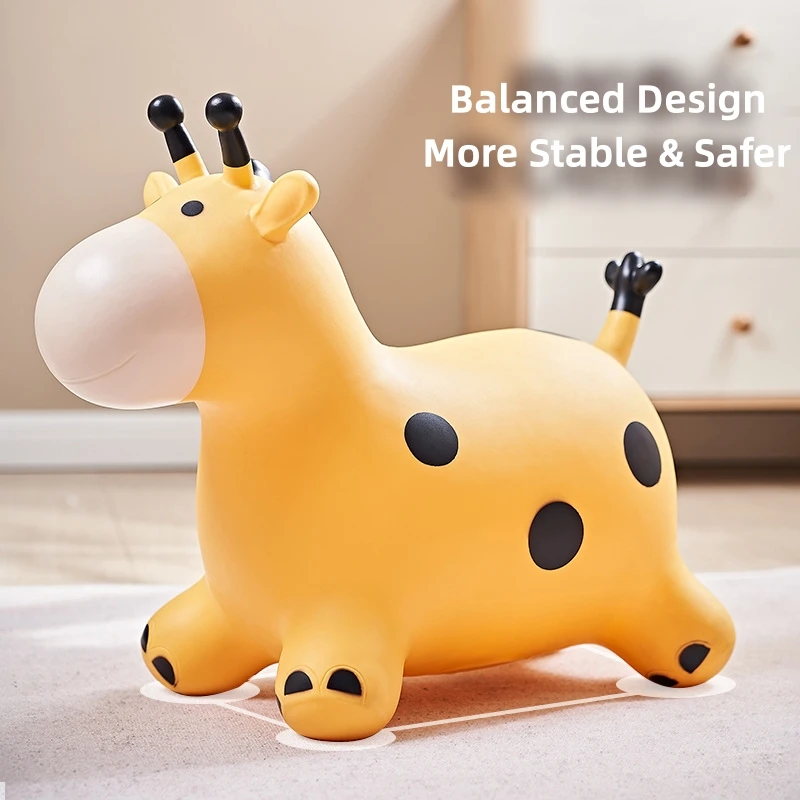 Inflatable Toys Jumping Horse Children's Pony Toy Gifts for Boys Girls Baby Riding Deer Rubber Horse Indoor Outdoor Game