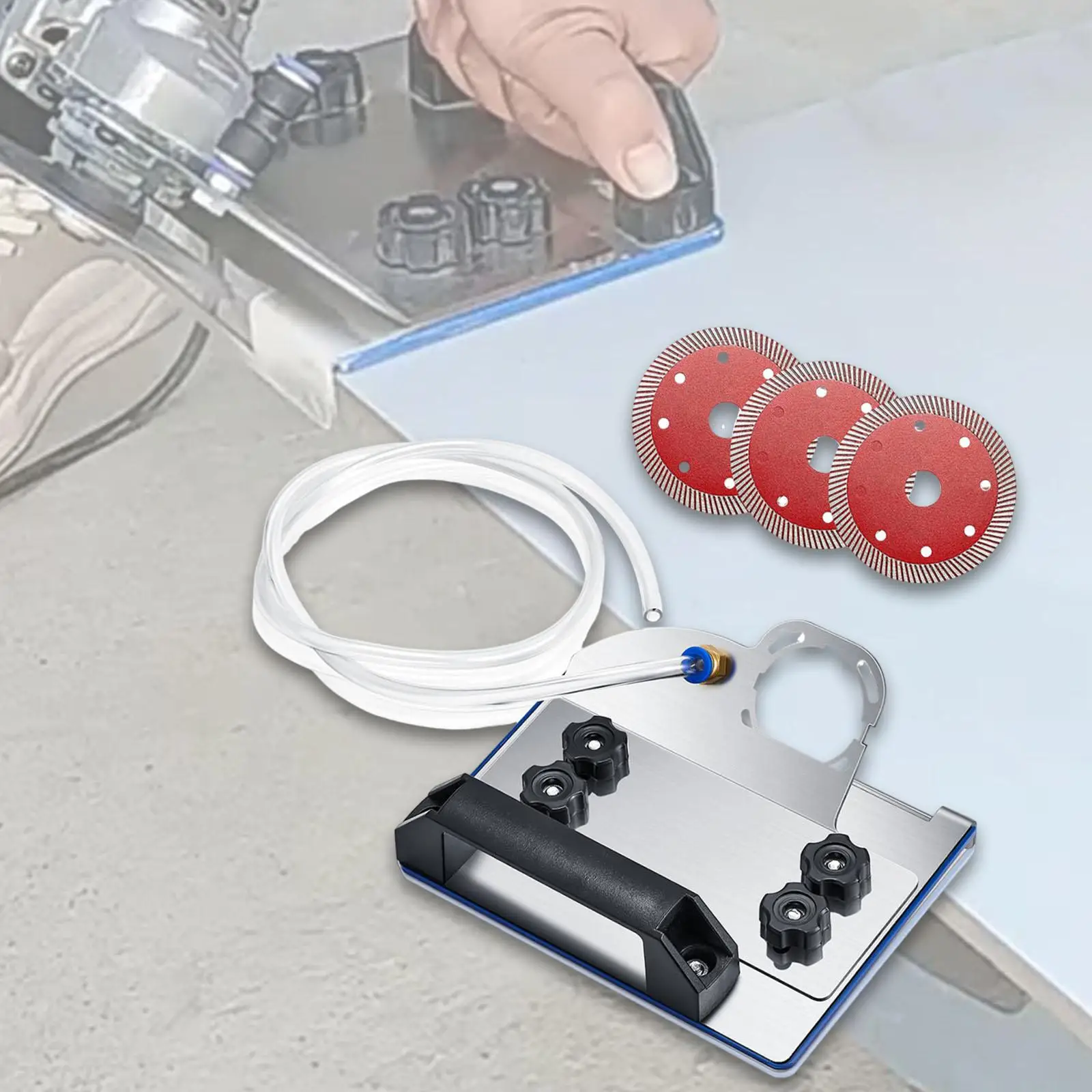 

Angle Grinder Stand for Tile 45° for Stone Cutting Metal Cutting Woodwork