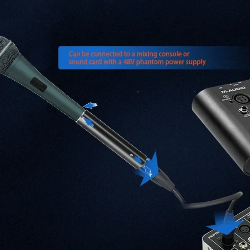 Bộ tiền khuếch đại micro động kim loại chuyên nghiệp cho hiệu suất du lịch Phụ kiện micro trực tiếp Giảm tiếng ồn