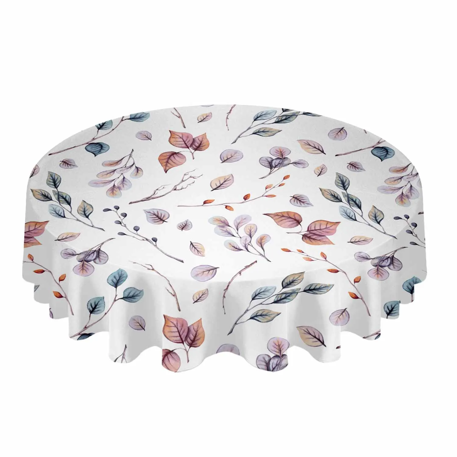 Autumn Leaves Plant Waterproof Tablecloth Wedding Holiday Table Cloth Dining Table Cover Tea Table Cloth