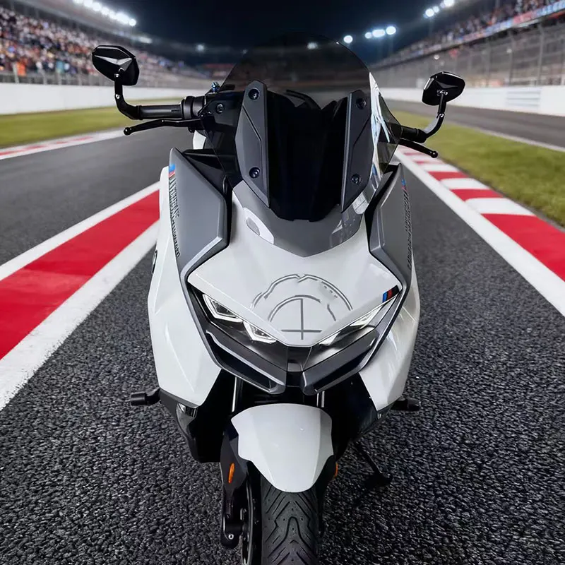 For BMW C400GT Motorcyc Modification Windshield Competition Model Round Head Wind Deflectors Visor Viser Screen Accessories