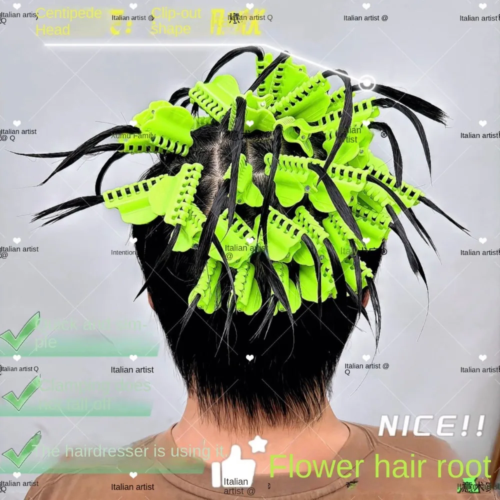 30 szt. Klipsów do trwałej ondulacji włosów, odporne na ciepło, lekkie, izolujące, ułatwiające utrwalenie objętości, łatwe w czyszczeniu, losowe kolory, klipsy do fal, klipsy do włosów.