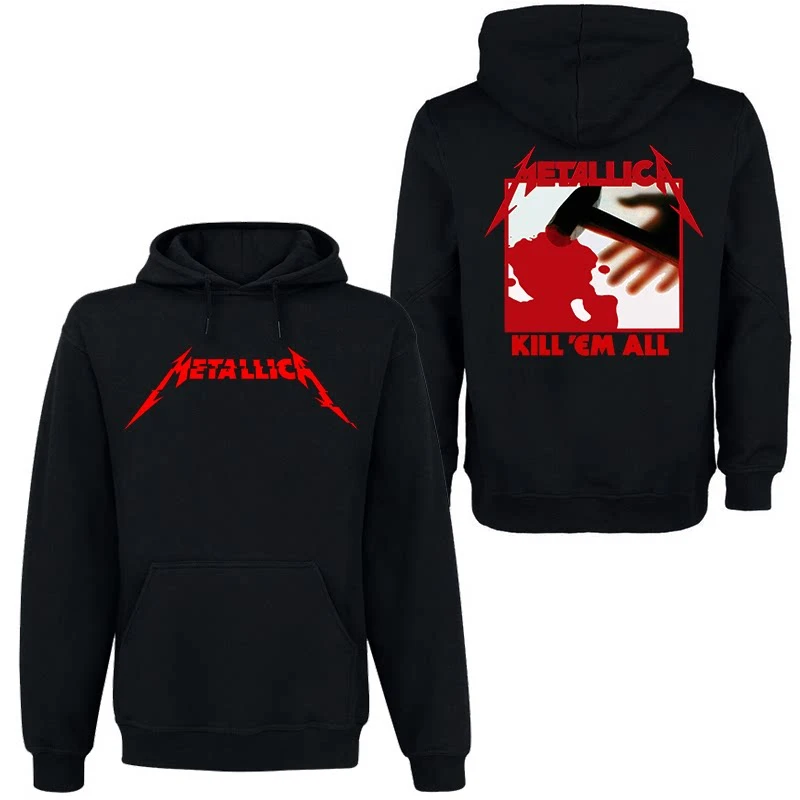 2026 Neues, seltenes METALLICA Rock Dark Style Album-Set, langärmeliges Kapuzensweatshirt für Herren und Damen aus Europa und Amerika – Detail 12