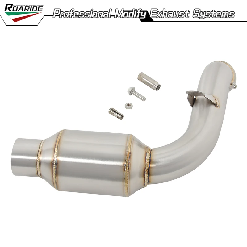 Sistema de escape para motocicleta Ducati Scrambler 1100 2018-2020, conexión al silenciador original, tubo de enlace intermedio para escape de moto.