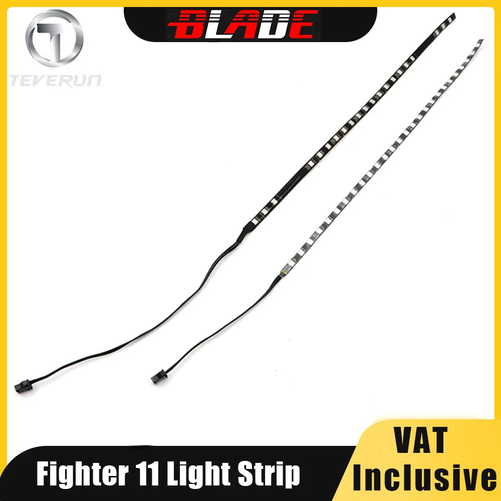 Original Light Strip For Teverun Fighter 11/11+ FighterSurpeme/7260R Wlectric Scooter LED Lamp Strip On Deck Pole Light Strip