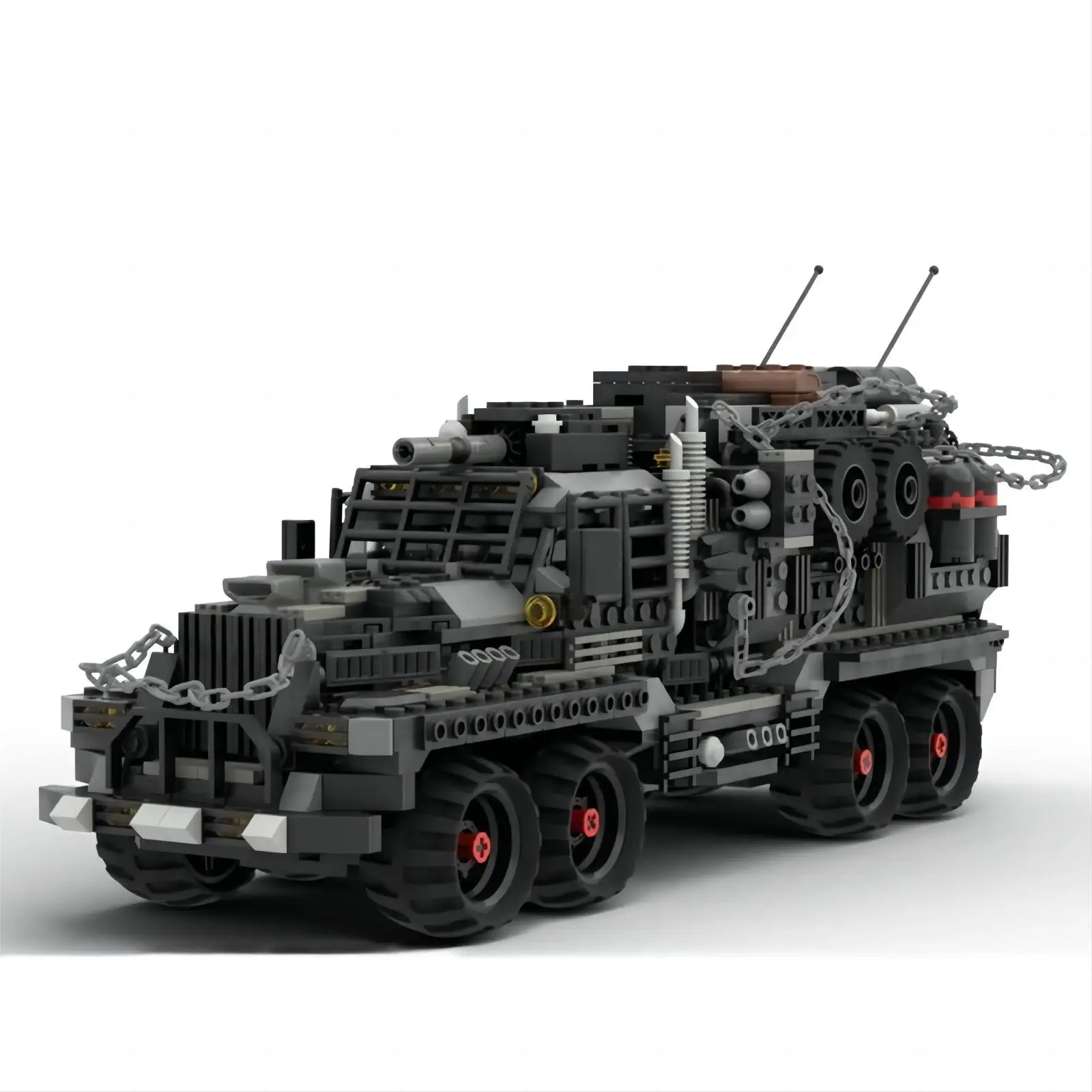 Suitable for MOC116001 Doomsday Wasteland Truck Vehicle Crazy Wheat Field Assembled building block