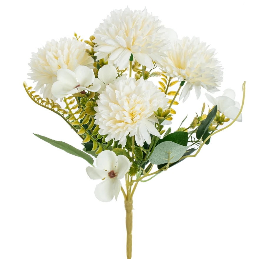 

Artificial Flowers Silk Ball Chrysanthemum Home Room Decor Vase Outdoor Garden Wedding Bridal Bouquet Festival Gift Prop Cheap