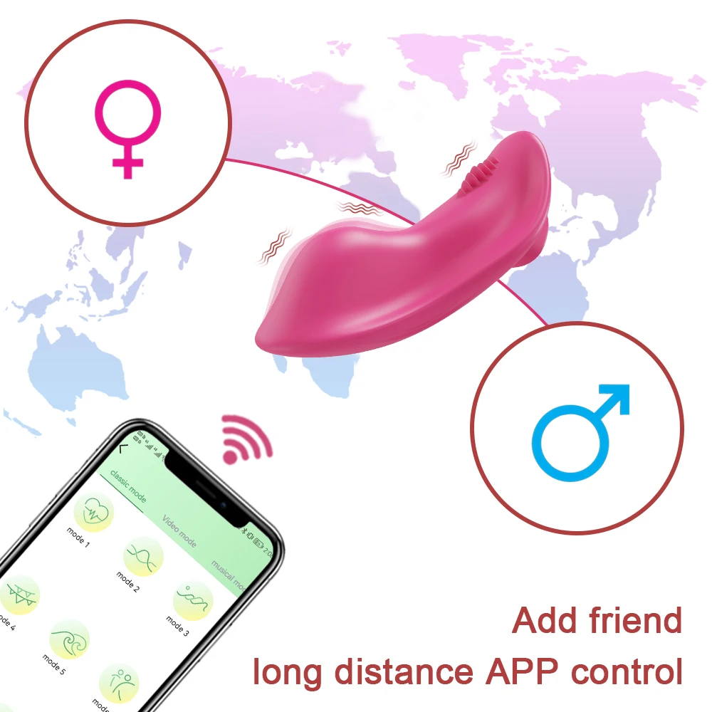 Appgesteuerter Tragbarer Klitorisvibrator Für Damen Diskret_voghion.com