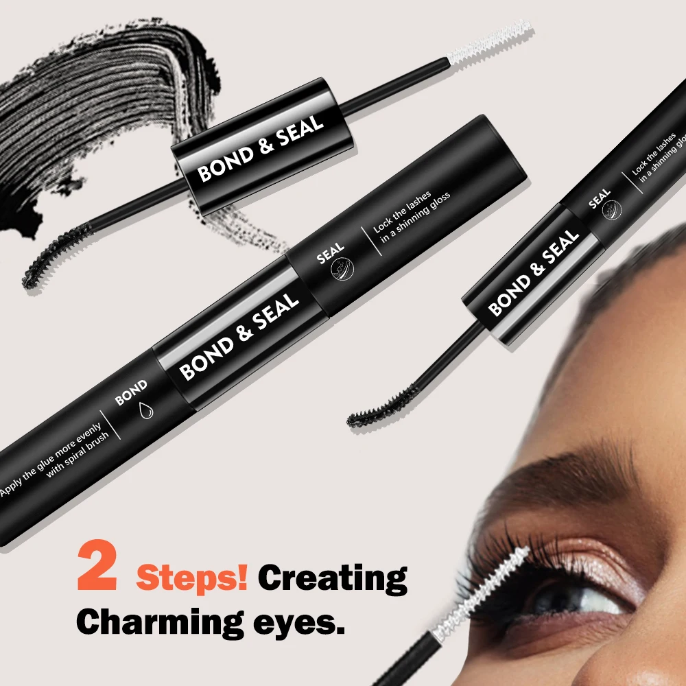 VIAVOGUE Strip Lashes DIY Cluster Segmented Lash Eyelash Adhesive Black Lasting Waterproof Sweatproof Eye Makeup Makeup Cosmetic