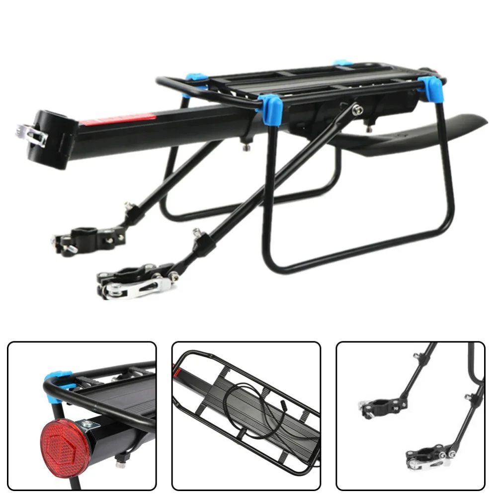 Quick Release Adjustable Bike Bicycle Cargo Rack Bike Rear Rack MTB Road Bicycle Bike Cargo Luggage Carrier Rack with Mudguard