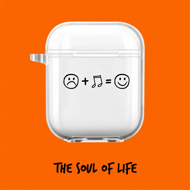 

For Airpods 3 Happy Music Cute Cartoon Cases For Airpods 2 1 Pro Earphone Case Charge Box Soft Clear Wireless Bluetooth Cover