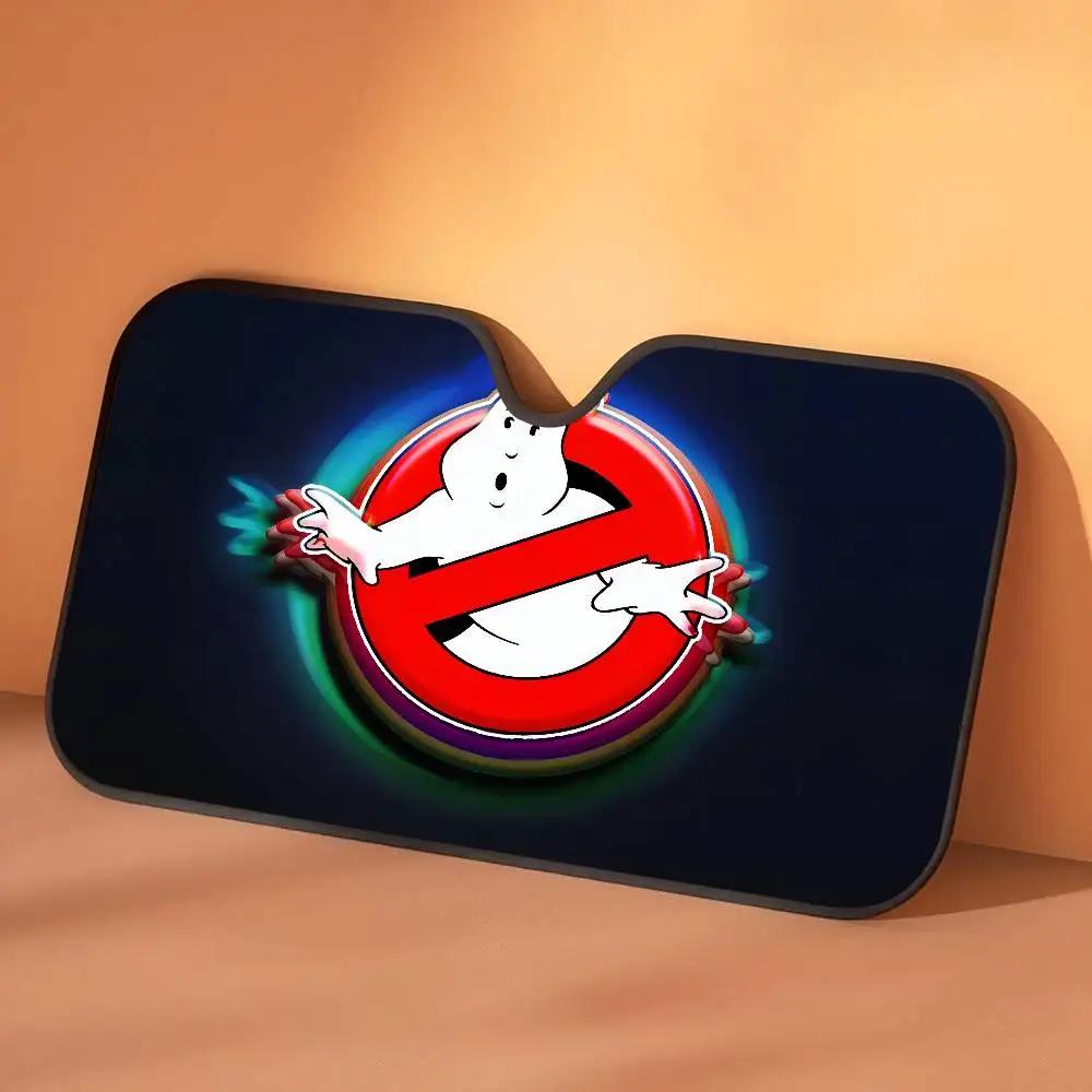 G-Ghostbusters สีดํารถ Sun Shade ฝาครอบกระจกด้านหน้า Auto Protector Visor ผู้ชายผู้หญิง SUV รถบรรทุก