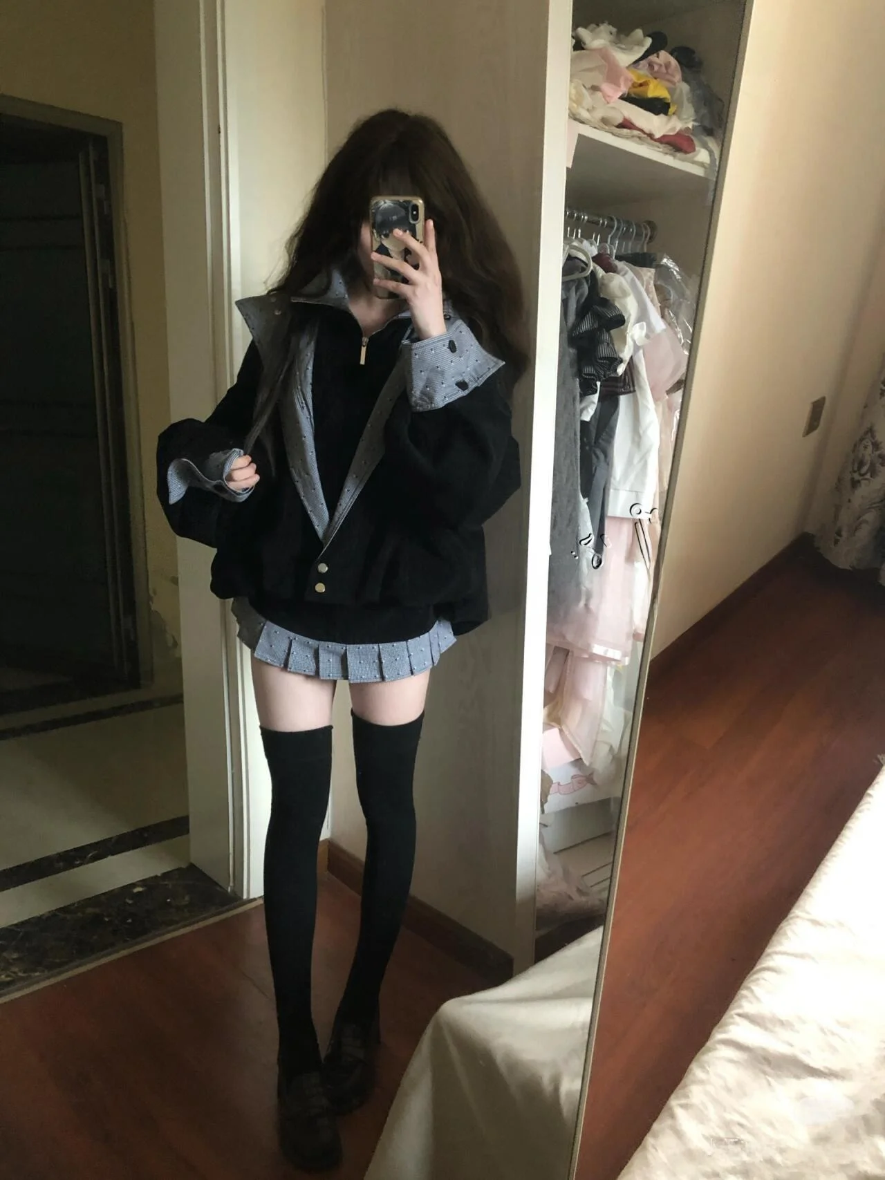 

Korean Sle College Wind Color Blo Cotton Jaet Women's Winter New Small Size Motorcycle Clothes ort Jaet Top