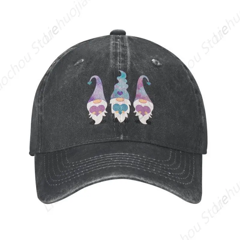 Fashion Cotton Galaxy Gnome Trio Baseball Cap Men Women Adjustable Dad Hat Performance