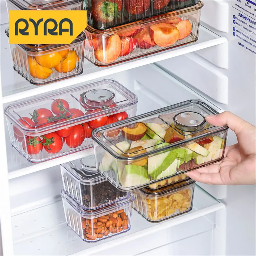 Food Storage Moisture-proof Safe And Non-toxic +ps Household Kitchen Fruit Storage Box Fresh-keeping Box Convenient Durable