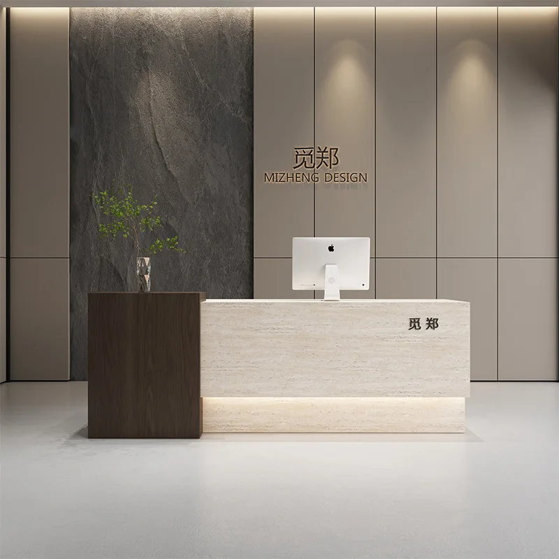 Retro Lacquered Reception Desks Korean-style Beauty Salon Reception Desks Clothing Store Office Furniture Военное Дело ZY40JDT