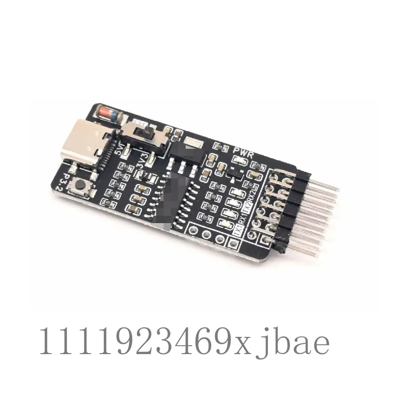 Type-C Dual Serial Port TTL Communication Module Free Driver Automatic Download Circuit Board For Microcontroller Debugging