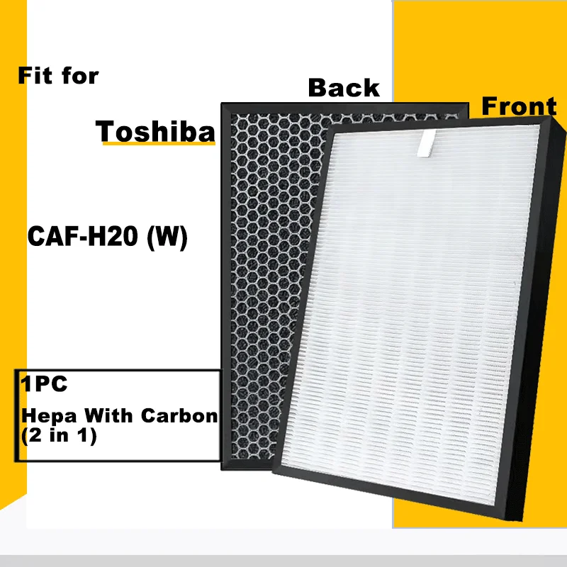 HEPA filter & Activated carbon Composite filter for Toshiba model CAF-H20 (W) Air Purifier