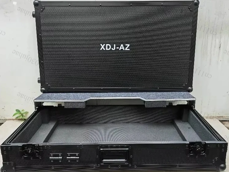 Professional DJ Equipment Hard Case for XDJ-AZ, Laptop & Sliding Opening Design, Screen Unobstructed