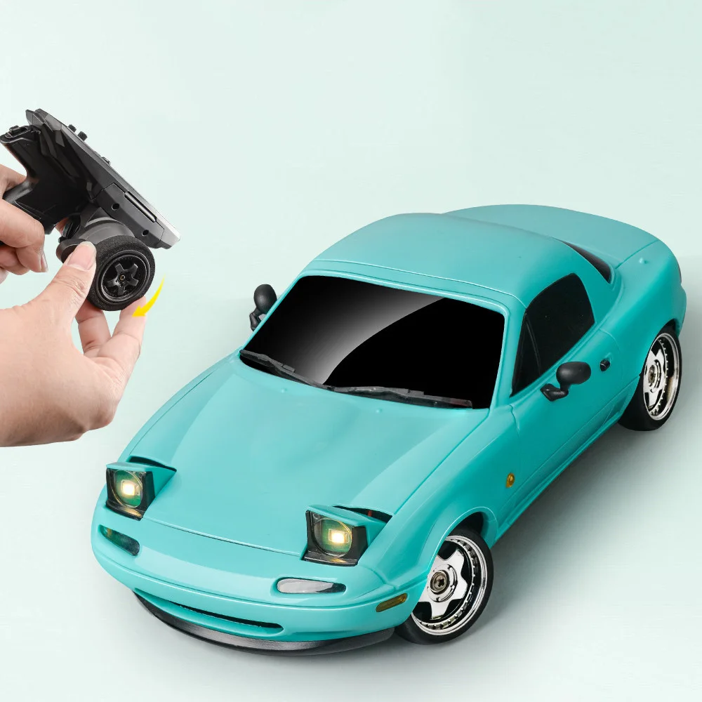 LDRC 1804 RTR 1/18 2.4G RWD RC سيارة الانجراف لمازدا MX-5 الدوران مصباح ليد على الطريق كامل النسبي سبيكة الجسم شل سباق السيارات