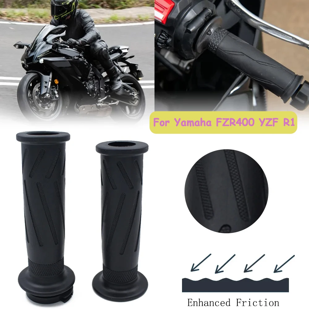 

Motorcycle Handle Grips 22Mm Universal For Yamaha FZR400 YZF R1 R1M R1S R6 Throttle Handle Rubber Sleeve Handlebar Bar Parts