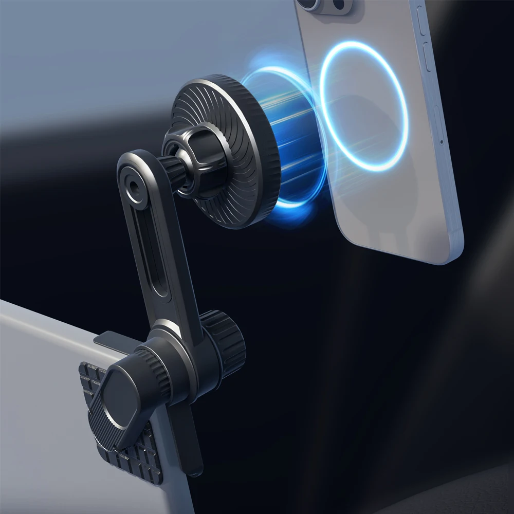 حامل هاتف مغناطيسي عالمي لشاشة عرض السيارة دوران 360 درجة حامل السيارة لملحقات iPhone 15 14 MagSafe Tesla #3