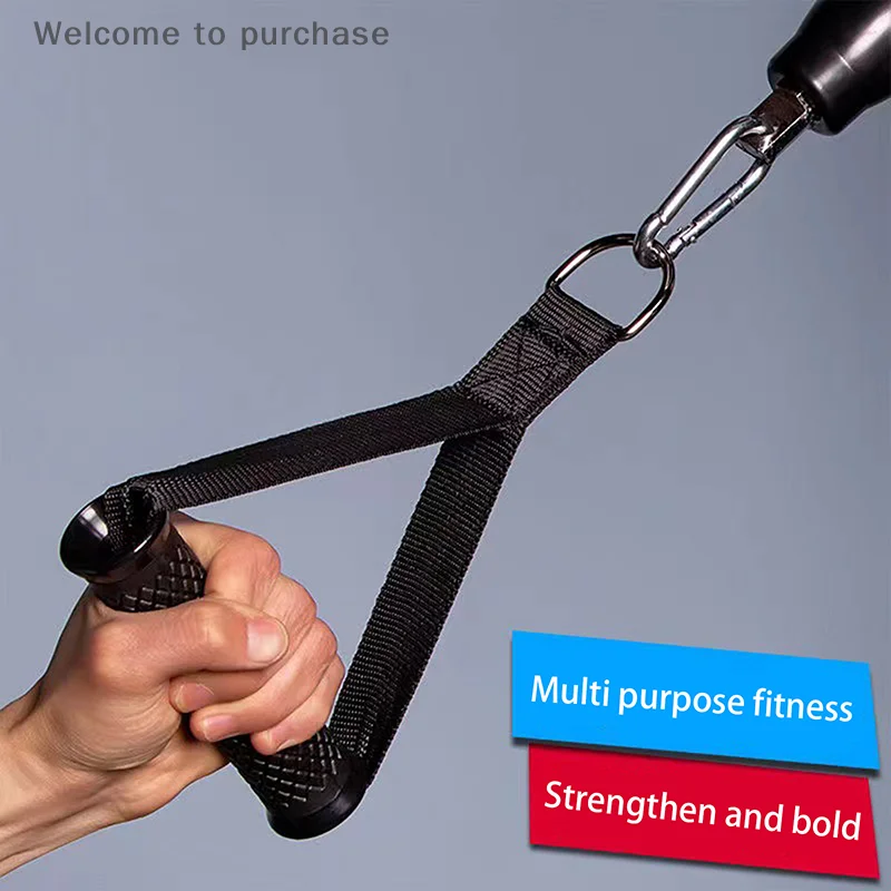 

2Pcs Anti-slip Strong Grip Puller Handle Multifunction Gym Training Supplies Gym Grip Resistance Bands Exercise Handles Fitness
