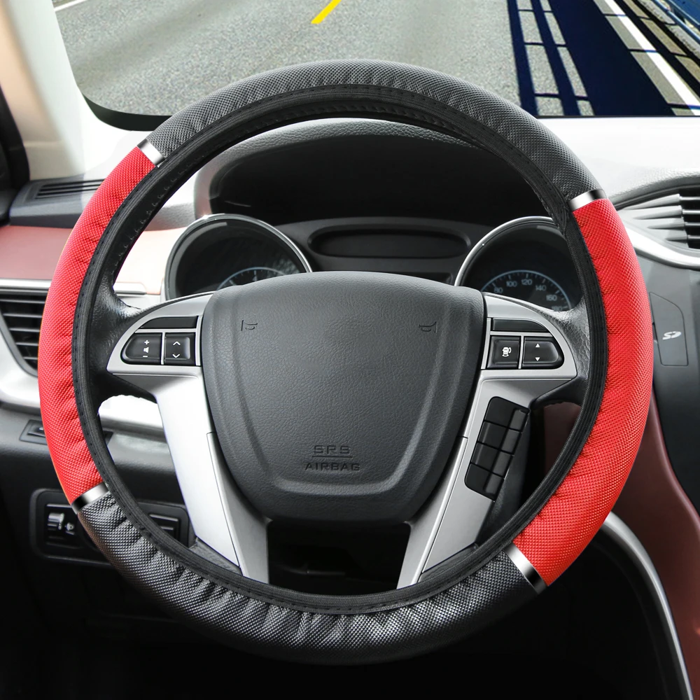 Universal Auto Steering wheel Cover for Peugeot 206 307 406 407 207 208 308 508 2008 3008 4008 6008 301 408