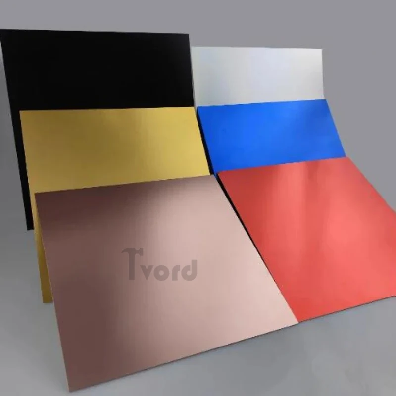 5052 Alloy Al Blank Thick 0.5/0.8/1.0/1.5/2.0mm 7Color Anodized Aluminium Plates Laser Engraved Marking Material Aluminum Sheets