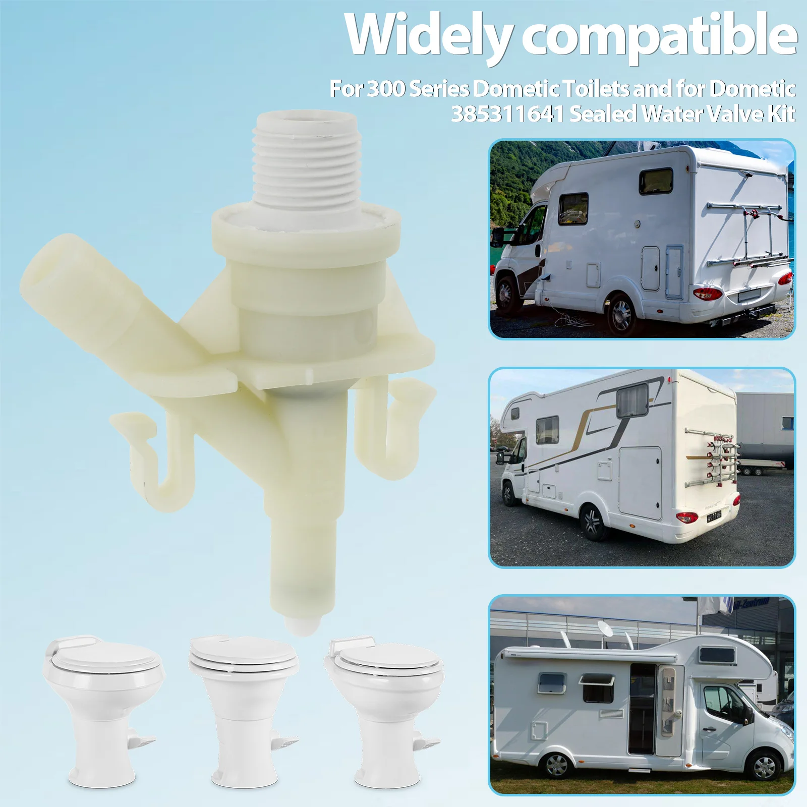 385311641 Комплект водяного клапана для унитаза RV и 385311658 Замена уплотнения шарикового смыва для унитазов 300/301/310/320 предотвращения утечек