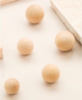 Solid Wood Furniture Handle Drawer Knobs Round Ball Shape Handles for Cabinet Door Wardrobe Pulls