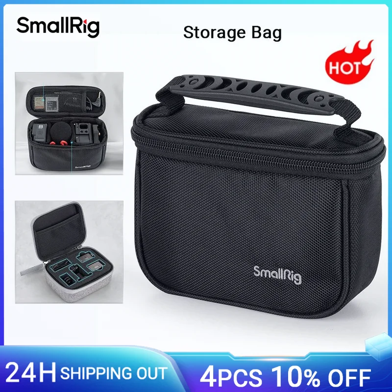 SmallRig Storage Bag for Follow Focus/Action Camera for Insta360 /Microphones/LED Lights and Batteries Camera Accessories