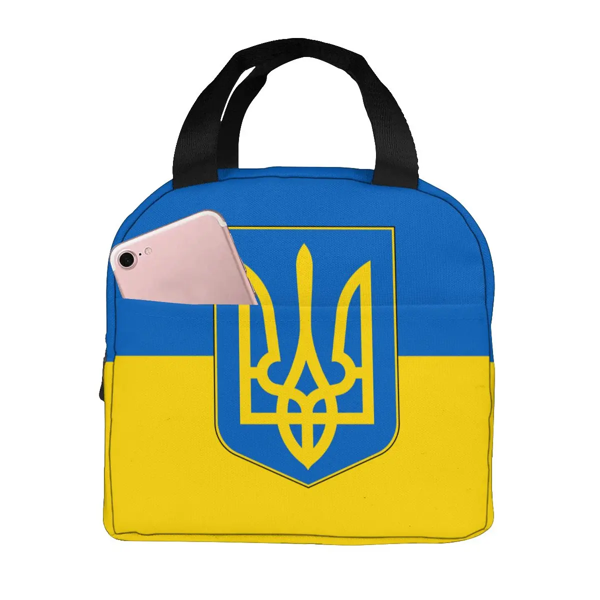 

Lunch Bag Flag Of Ukraine Thermal Insulated Lunch Box Tote Cooler Bag Bento Pouch Lunch Container Food Storage Bag