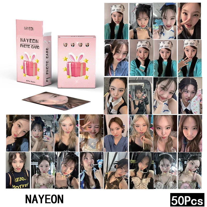 Imagem -05 - Conjunto Duos Álbum Misamo Laser Cartão Lomo Minatsuki Sacha Naoi Minami Momo Coleção de Fãs Presente Cartão Postal Cartão de Foto Kpop 55 Pcs 50 Peças