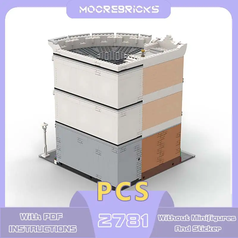 

Collection Series Birch Bank Building Blocks Model City Arc-shaped Architecture High-tech Bricks Toy Children's Puzzle Gift