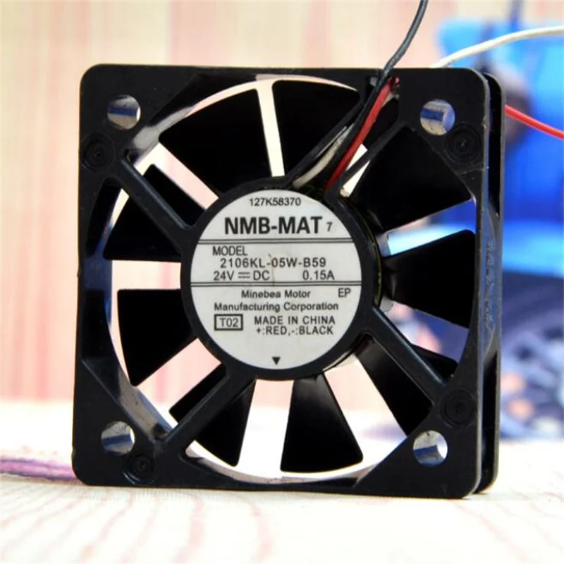 Wholesale: original NMB 2106KL-05W-B59 5015 24V 0.15A three-line large air volume inverter cooling fan