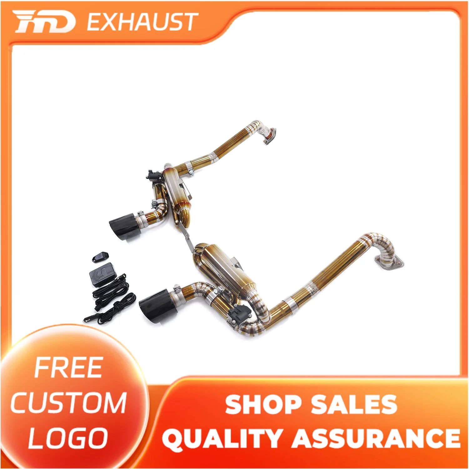 

HMD Hot sale Exhaust Titanium Alloy Valve Catback for Porsche 718 982 2.0T with GT4 Racing Exhaust Performance System