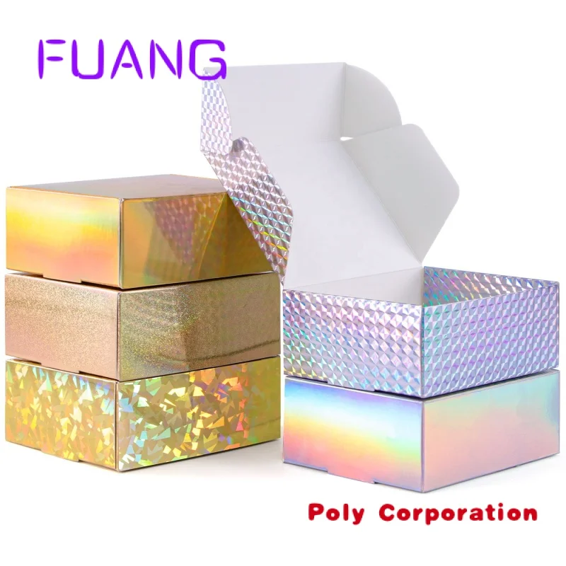 Custom  Custom size logo printing Laser gold silver Kraft carton black white packaging carton gift box soapacking box for small 