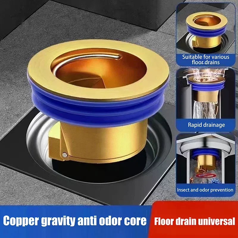 High Quality Floor Drain Core Floor Shower Drain Stopper Insectproof Anti-odor Deodorization Toilet Kitchen Bathroom ToiletSewer