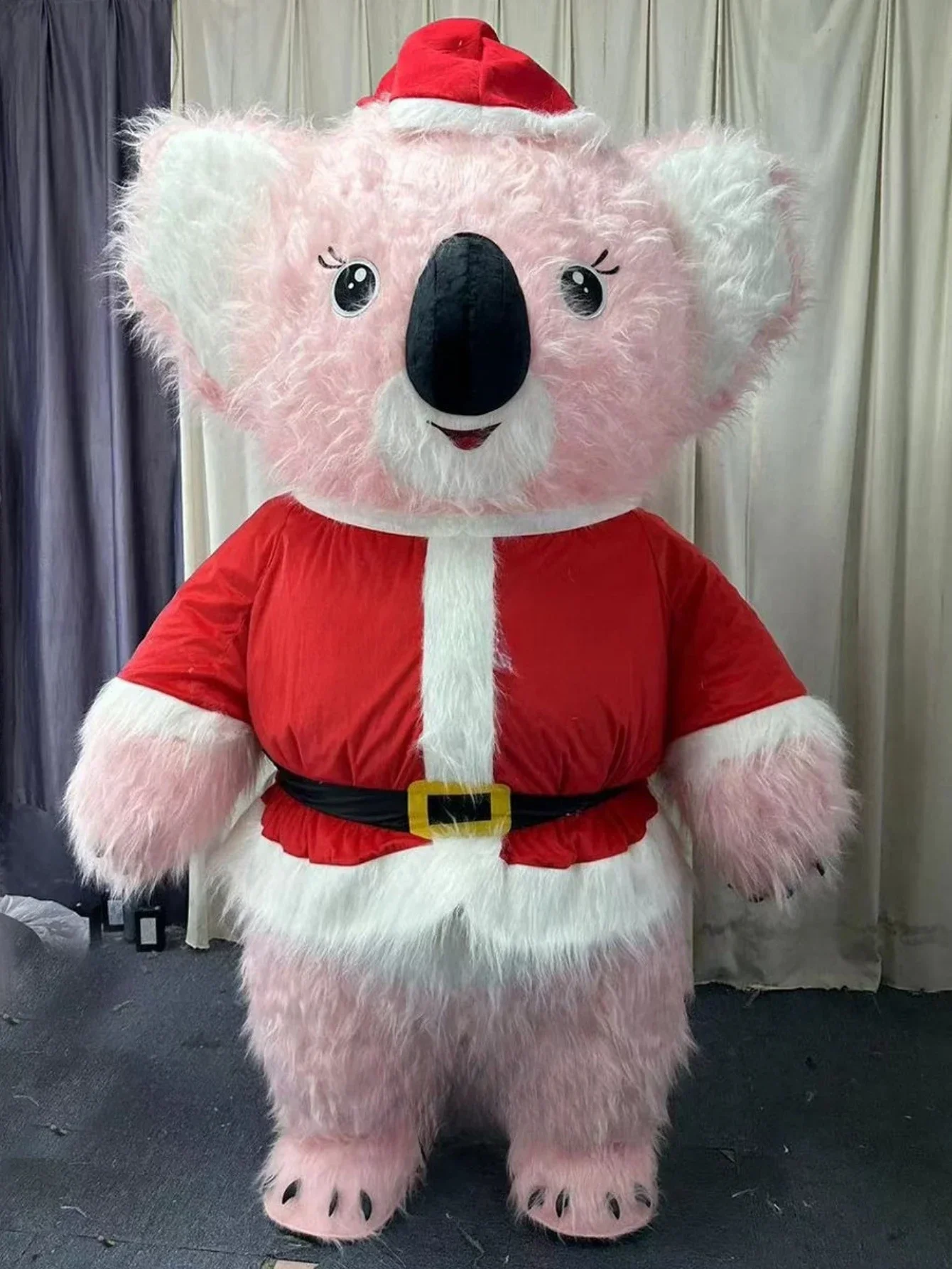 Giant Plush Inflatable Koala Mascot Costume Polar Bear Panda in Christmas Dress Halloween Adults Animal Fursuit No Battery